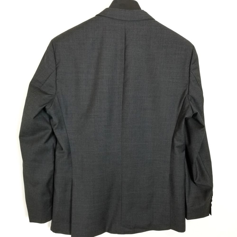Boss Hugo Boss Men The Keys Blazer Jacket sz US 40S Gray Super 100's Wool Office - Picture 4 of 10
